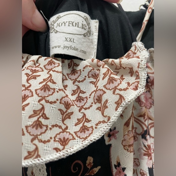 Joyfolie NETTA DRESS IN BLACK BOHO PRINT XXL - Picture 4 of 10